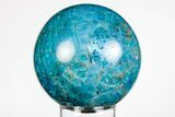 Bright Blue Apatite Sphere - Madagascar #198760-1